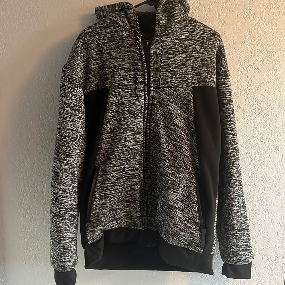 Fleeced lined zip up hoodie
